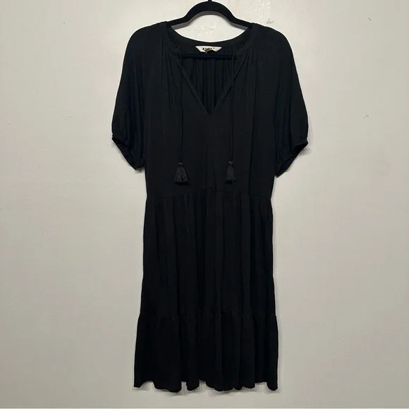 Boden Short Sleeve Tiered Mini Dress - Picture 2 of 7